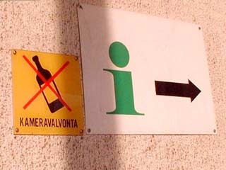 Trinken verboten, Videoüberwachung!